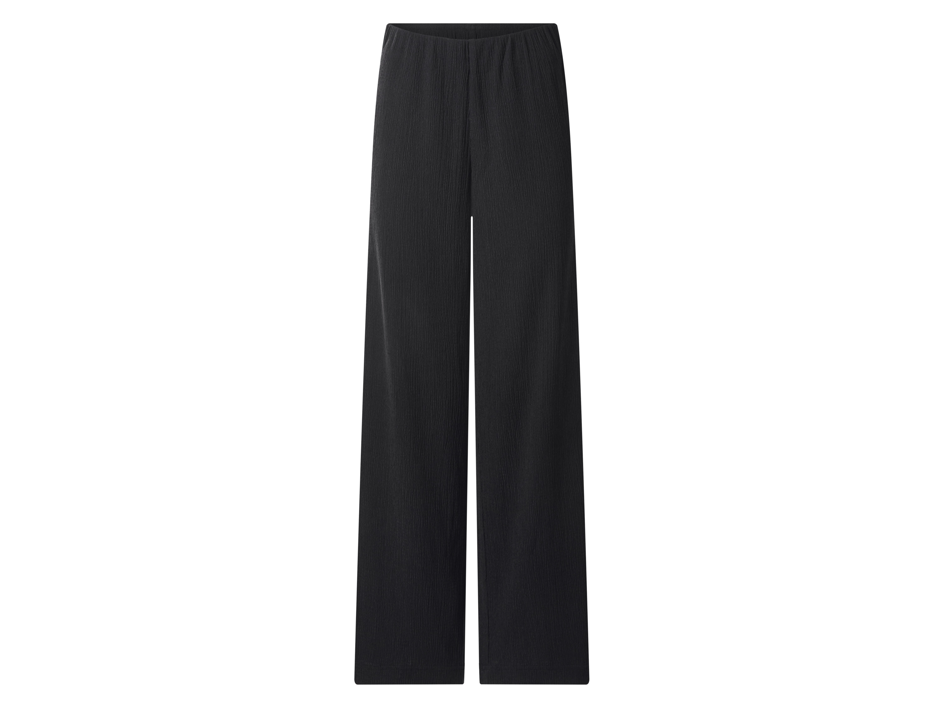 esmara Spodnie wide leg damskie Czarny, M40/42