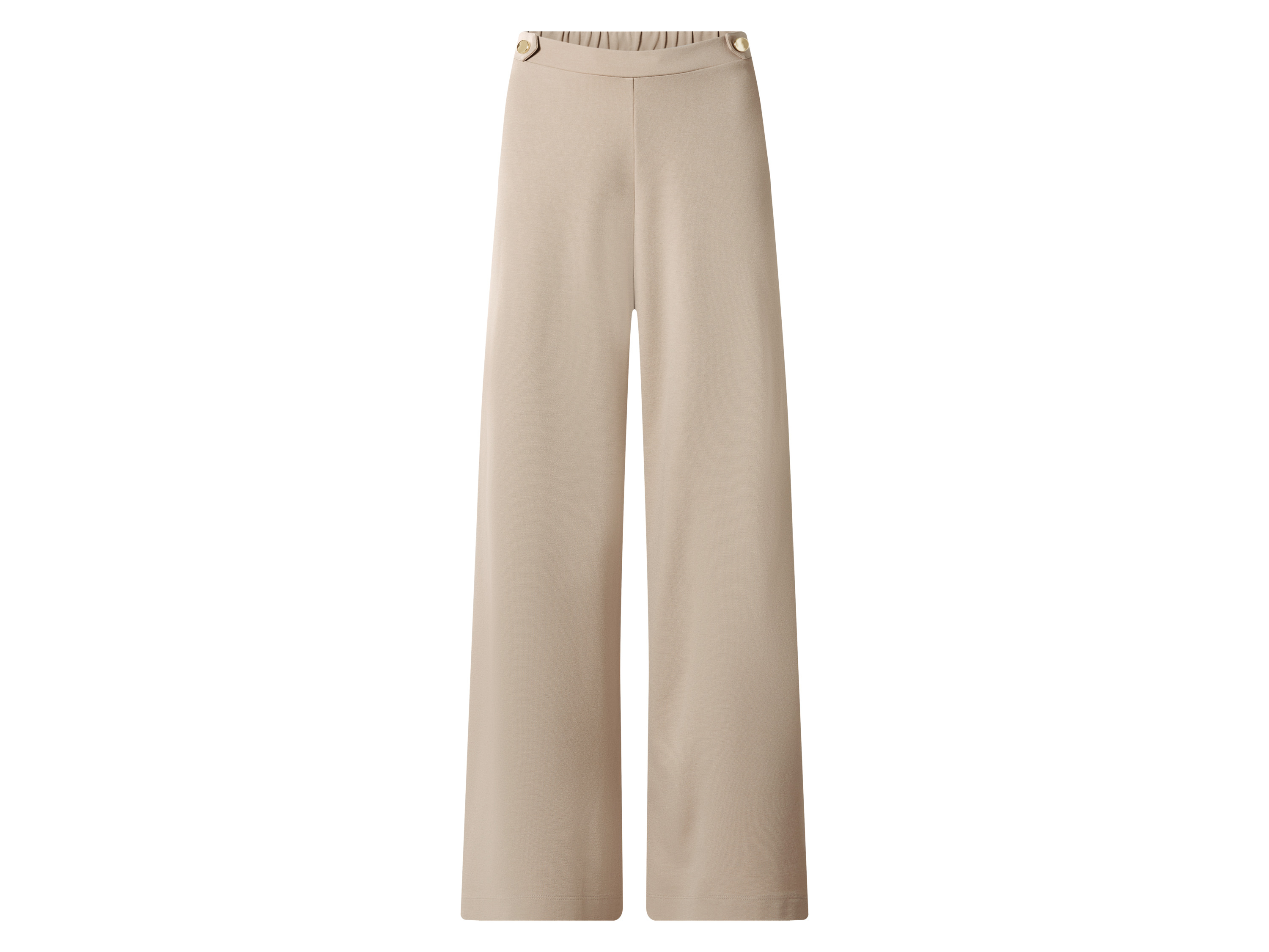 esmara Spodnie damskie wide leg Beżowy, XS 32/34