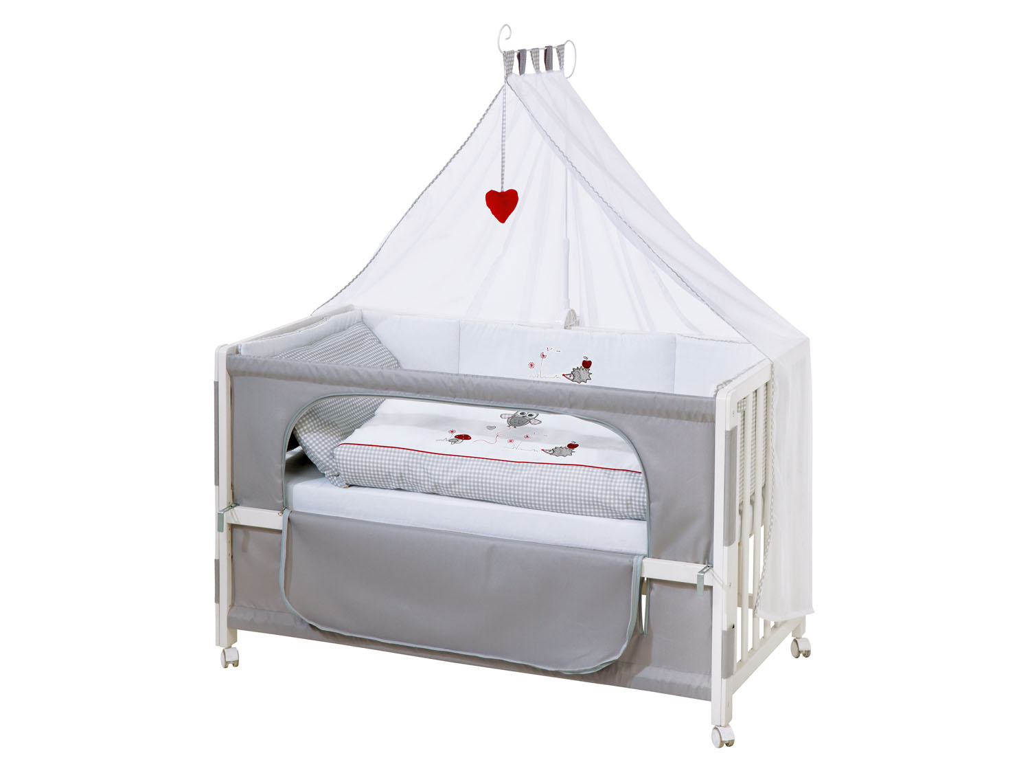 roba Łóżeczko dziecięce »Room Bed«, 60 x 120 cm Sówki, Biały