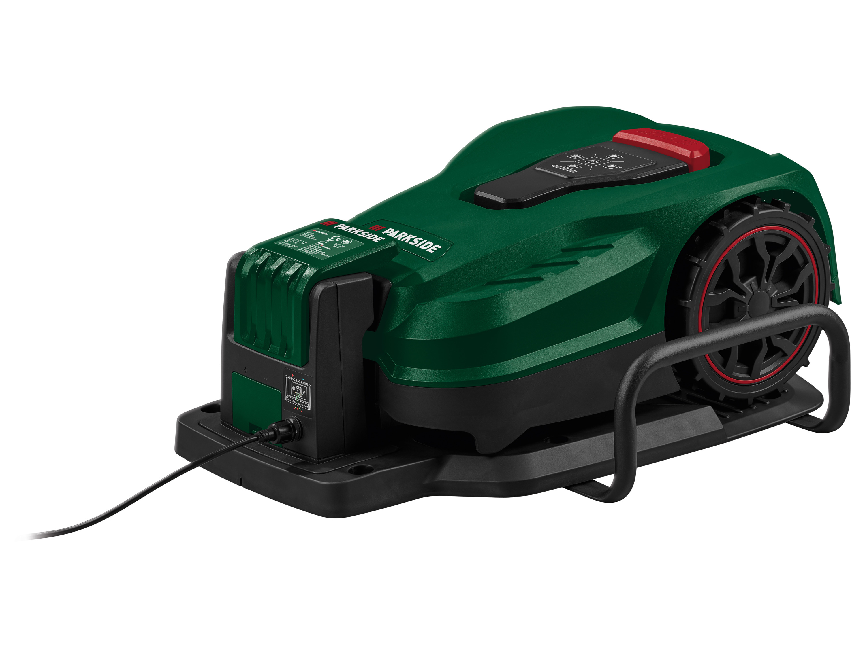 Parkside Akumulatorowy robot koszący 20 V, Pamrc 250 A1 City z akumulatorem i stacją ładującą