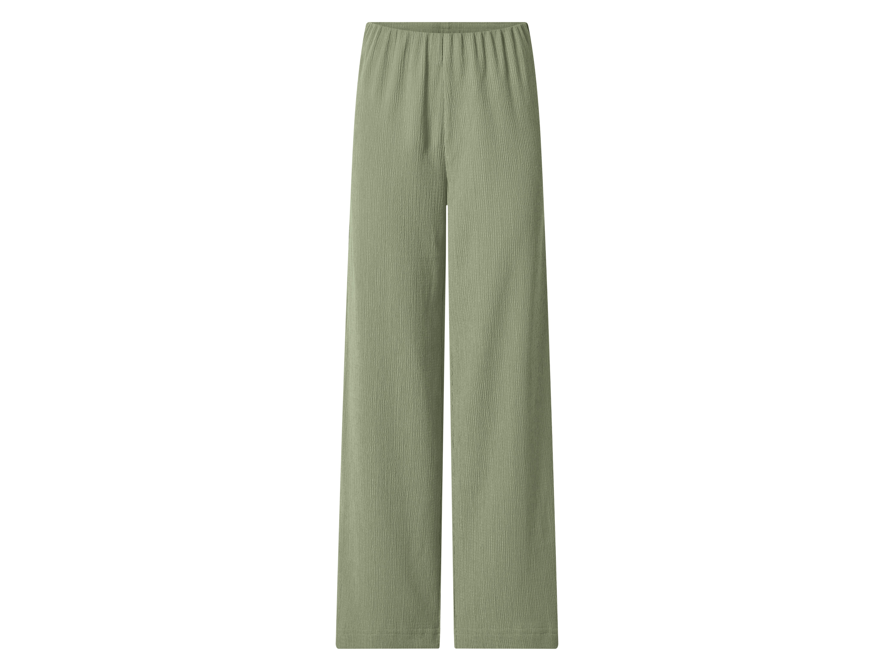 esmara Spodnie wide leg damskie Zielony, XS 32/34