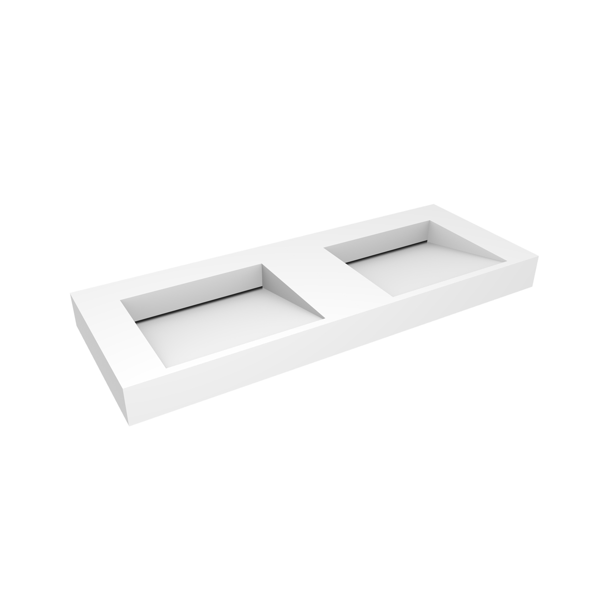 Darmowa Dostawa - Umywalka 120x45 cm prostokątna ścienna-podwójna biała Oltens Stila 40004900