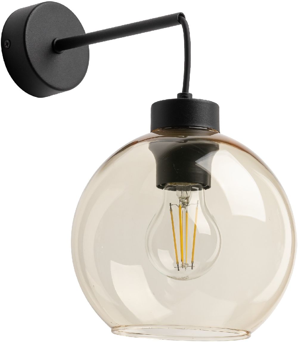 Darmowa Dostawa - Kinkiet 1x15 W bursztynowy TK Lighting Cubus 4135