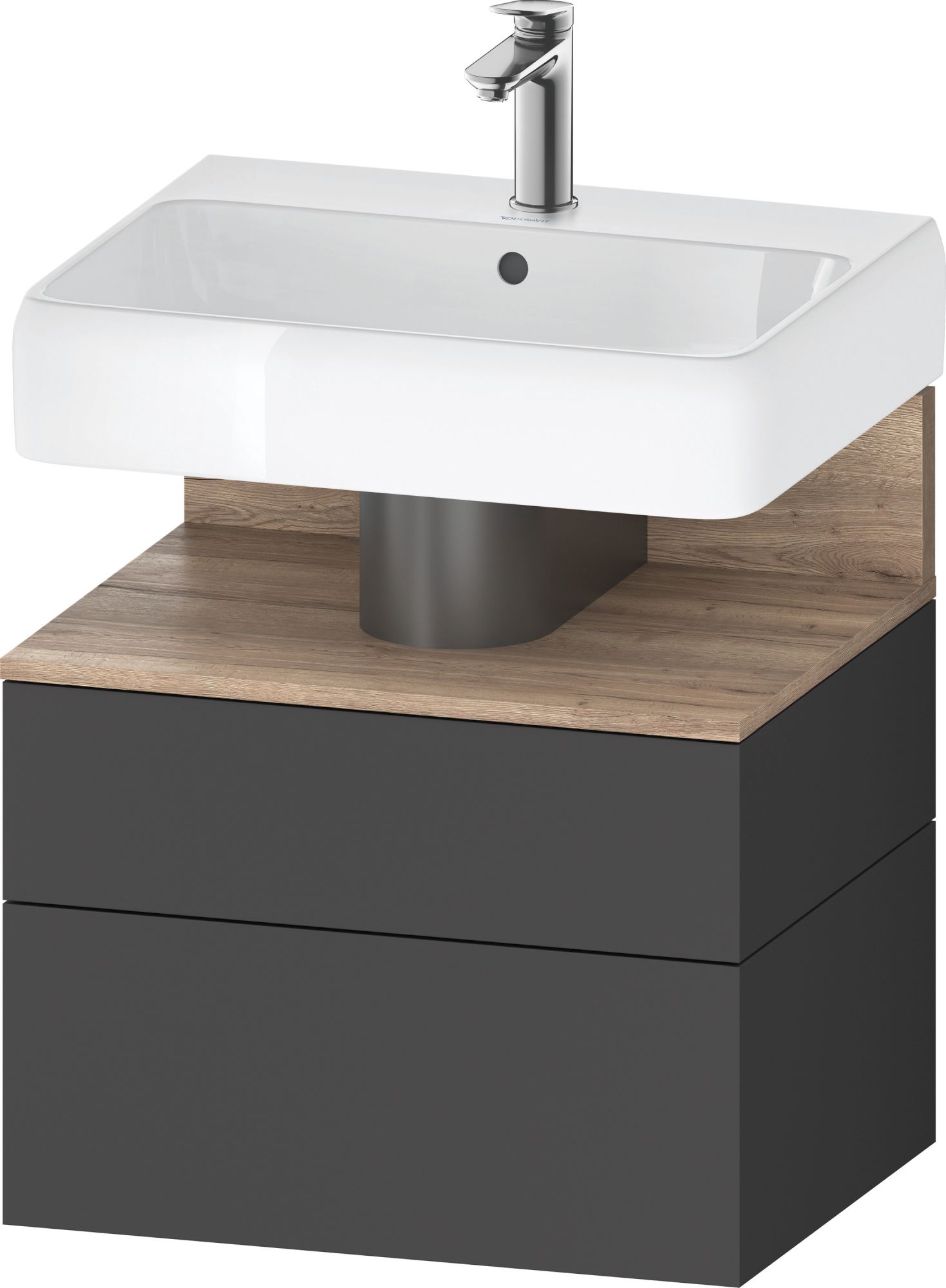 Darmowa Dostawa - Szafka 59x47x59 cm podumywalkowa wisząca grafit Duravit Qatego QA4393055490010
