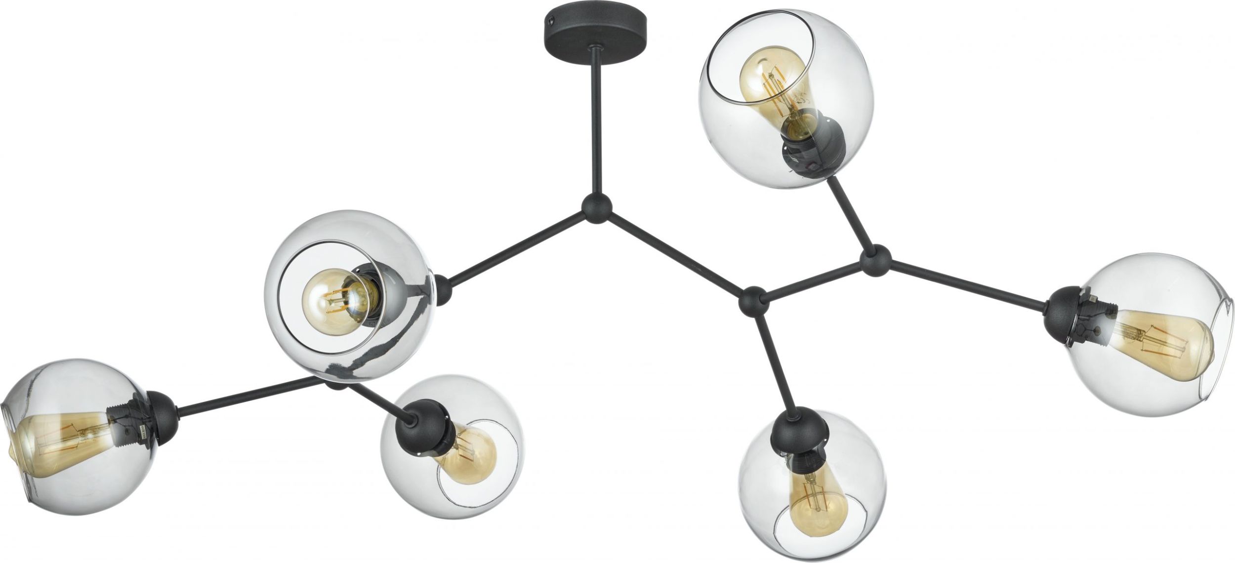 Darmowa Dostawa - Lampa podsufitowa 6x60 W czarny TK Lighting Fairy 2731