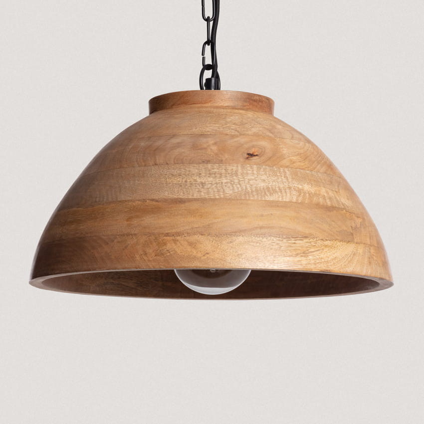 Darmowa Dostawa - Lampa wisząca 1x40 W drewno Abruzzo Boho ABRNLW35BHE27