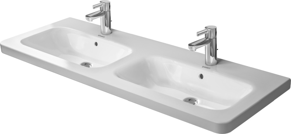 Darmowa Dostawa - Umywalka 130x48 cm prostokątna meblowa-podwójna biała Duravit DuraStyle 2338130000