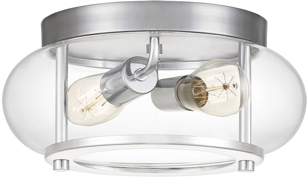 Darmowa Dostawa - Plafon 2x40 W chrom Elstead Lighting Trilogy QZTRILOGYFSBATH