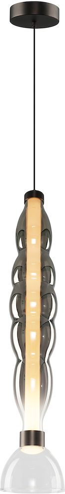 Darmowa Dostawa - Lampa wisząca 1x18 W bursztynowa Milagro Lucco ML1416