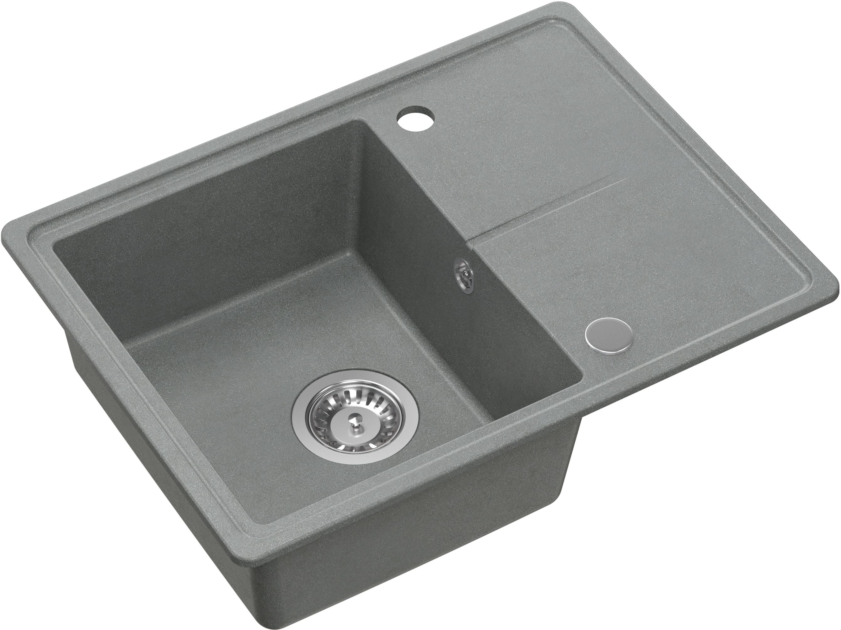 Darmowa Dostawa - Zlewozmywak GraniteQ 60x45 cm szary/grafitowy/onyx Quadron Tony HTO6045SZK