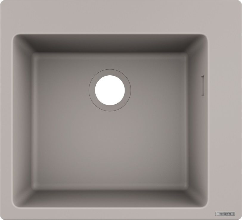 Darmowa Dostawa - Zlewozmywak granitowy 56x54 cm szary/grafitowy/onyx Hansgrohe S 51 43312380
