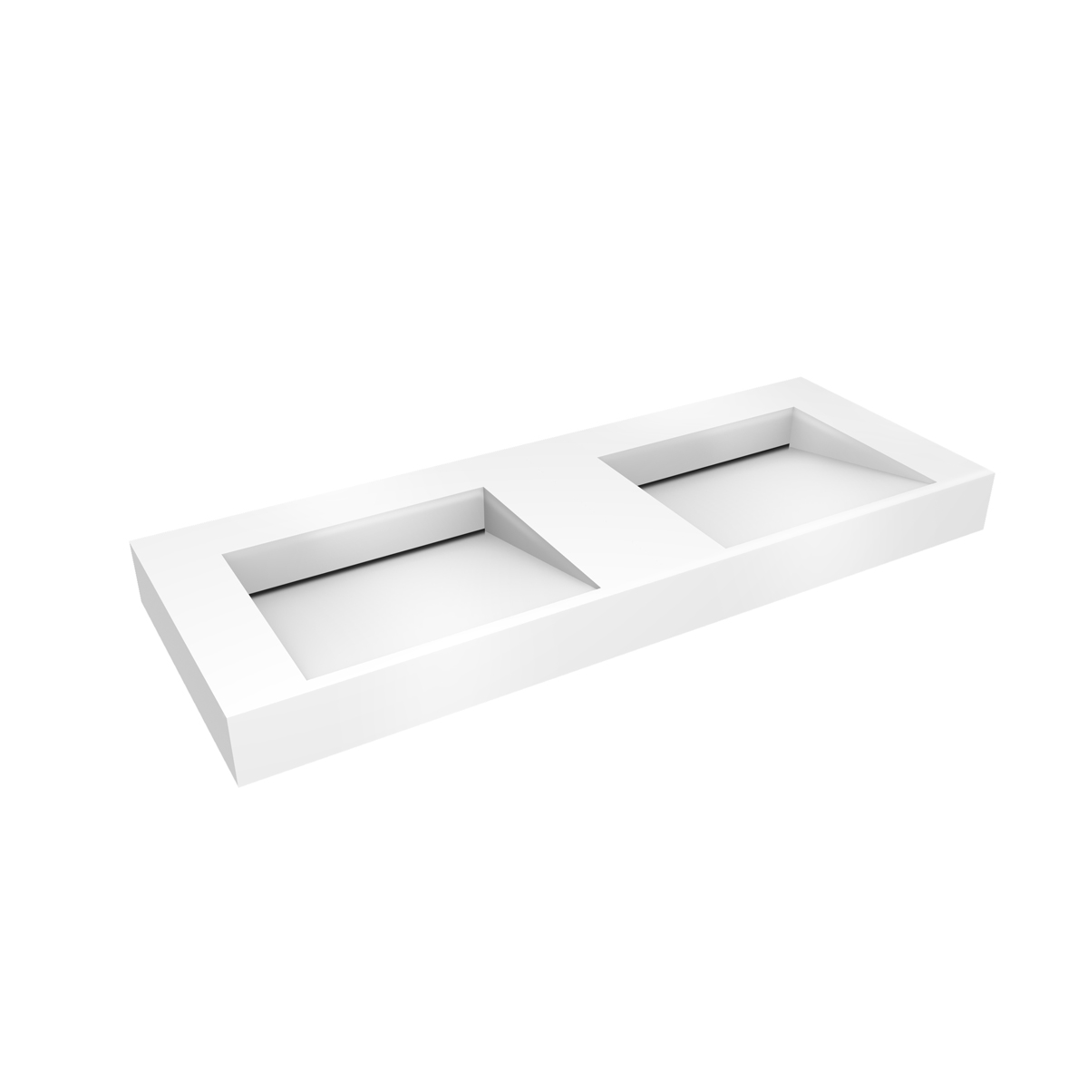 Darmowa Dostawa - Umywalka 120x45 cm prostokątna ścienna-podwójna biała Oltens Stila 40004000