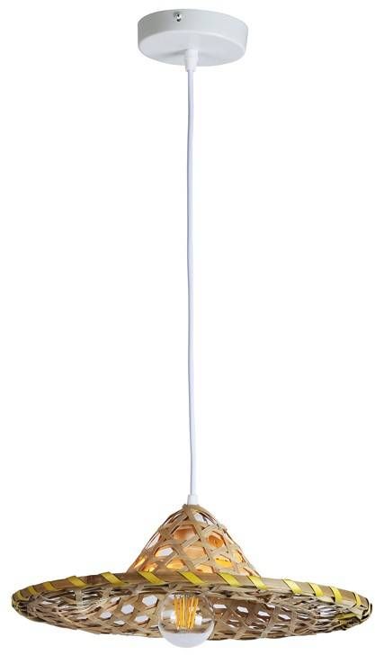 Darmowa Dostawa - Lampa wisząca 1x20 W beżowa Abruzzo Boho ABRLWBRA