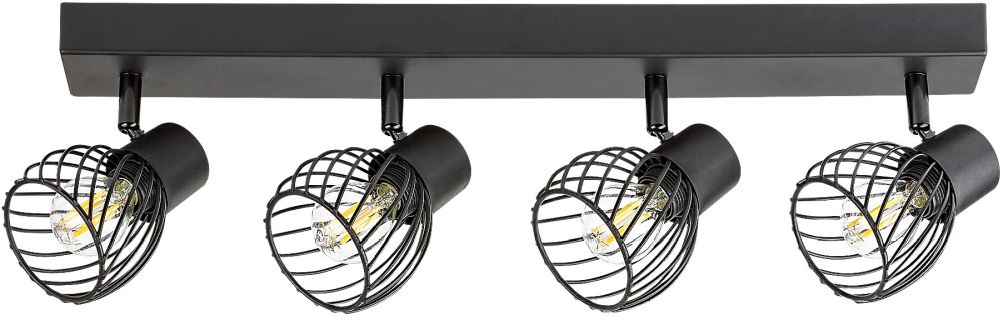 Darmowa Dostawa - Lampa podsufitowa 4x10 W czarny Rabalux Aberama 73004