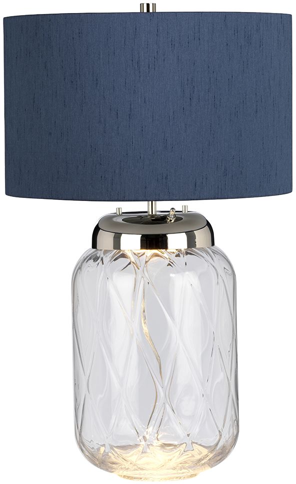 Darmowa Dostawa - Lampa stołowa 2x9 W przezroczysta-niebieska Quintiesse Sola QNSOLATLLBLU