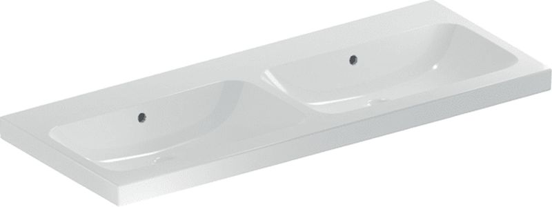 Darmowa Dostawa - Umywalka 120x48 cm prostokątna meblowa-podwójna biała Geberit iCon 501838003