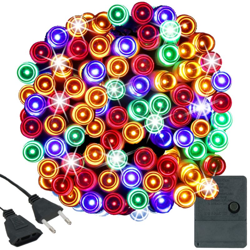 Lampki świąteczne Springos 500 Led multikolor 34,5 m oświetlenie choinkowe 1 szt.