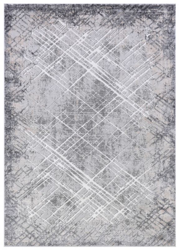 Dywan Wewnętrzny Volterra Grigio Prostokątny Mazovia 160x230cm Szary Motyw Abstrakcyjny 1 szt.