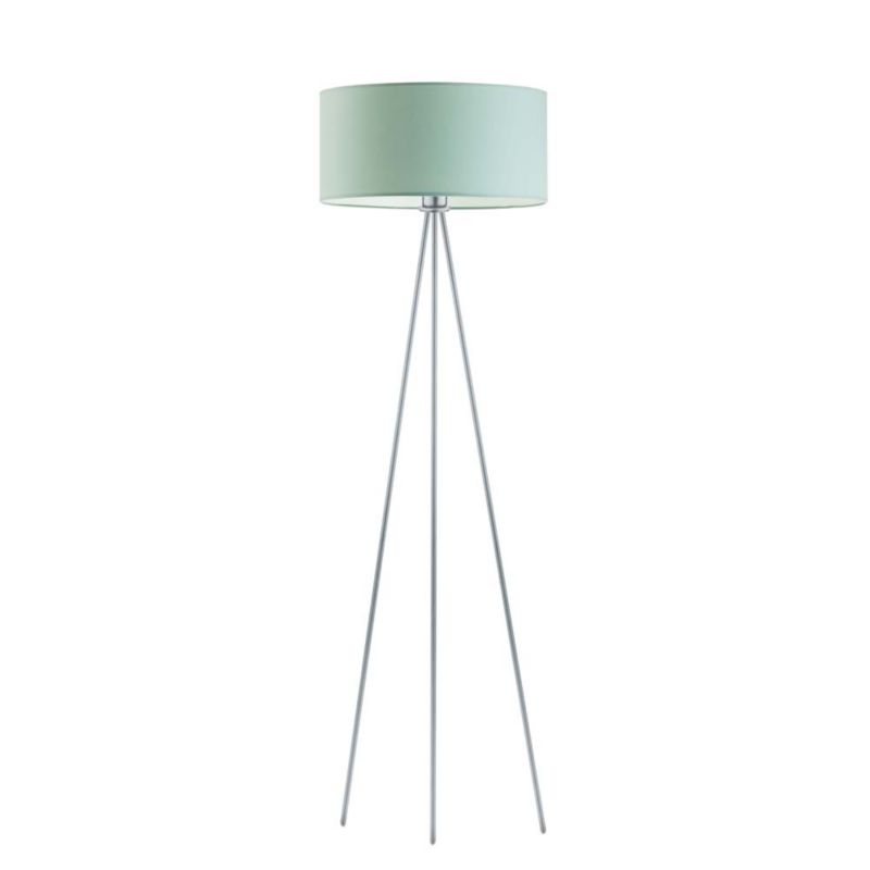 Lampa stojąca Volta Light Factory podłogowa trójnóg z abażurem miętowy walec 40cm JOLLY 1szt.