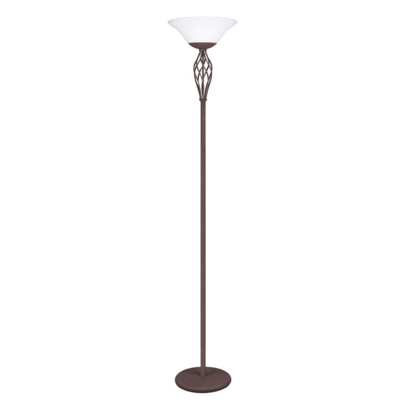 Lampa podłogowa stojąca Trio Rustica miedziano-biała 2 x E27 x 20W wym: 180 x 33,5 x 33,5 cm - 1 szt.