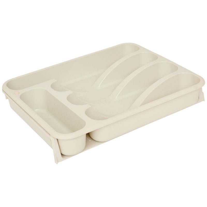 Rozsuwany organizer na sztućce rozsuwany 5five Simply Smart beżowy 28x34Xx6 cm 1 szt.