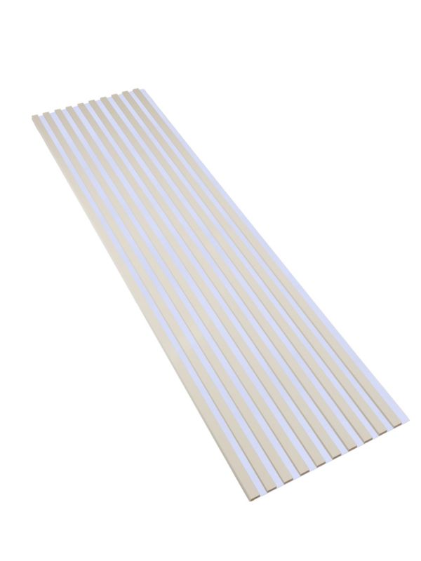 Lamele Ścienne na Białej Płycie SunWood 275x58cm Panele Dekoracyjne Kaszmir 1 szt.
