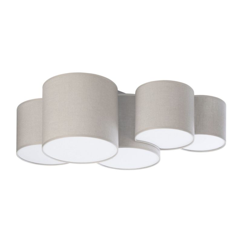 Plafon TK-Lighting Mona biały odcienie szarości 5 x E27 x 15W IP20 wym: 30 x 48 x 83 cm - 1 szt.