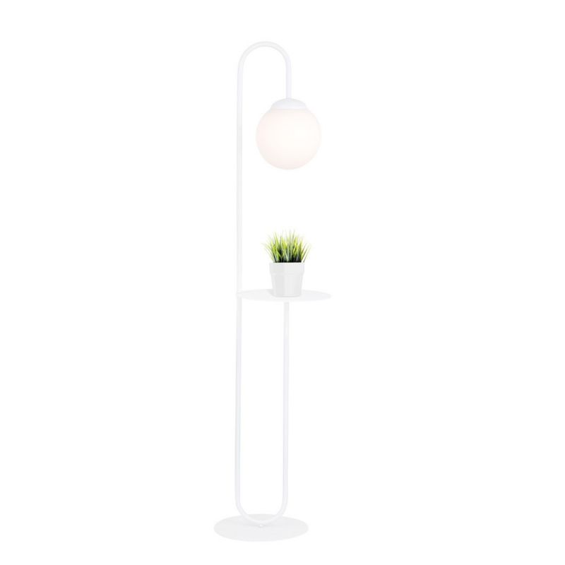 Lampa podłogowa stojąca Emibig Bari biała 1 x E27 x 15W wym: 150 x 30 x 30 cm - 1 szt.