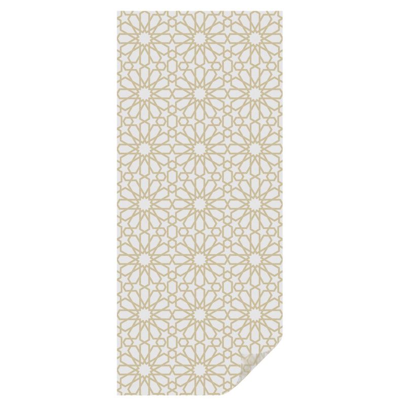 Folia Witrażowa Tulup 50x116 cm Samoprzylepna na Okno Klasyczne ornamenty z rozetami 1 rol.