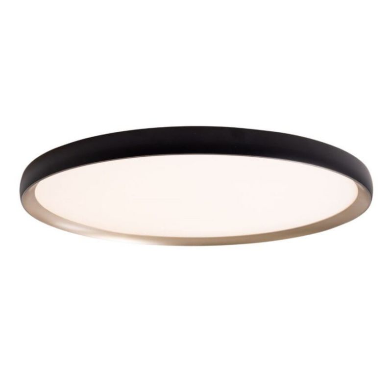 Plafon sufitowy nowoczesny Maxlight Vik czarno-złoty LED 45W 3000K 3690lm IP20 wym: 5 x 48 x 48 cm metal - 1 szt.