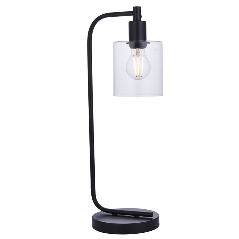 Lampa stołowa Endon TOLEDO czarna matowa 1xE27x20W IP20 wym:54x16,5x20cm - 1 szt.