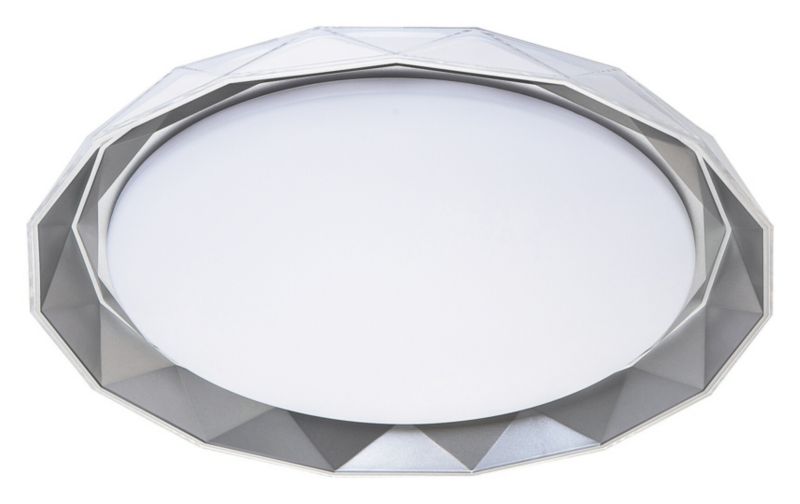 Plafon Rabalux Arcadia popielato-biały LED 48W 3000K 3360lm IP20 wym: 6,8 x 51 x 51 cm metal - 1 szt.
