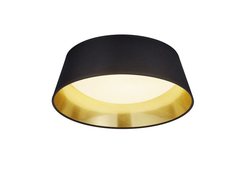 Plafon RL Ponts czarno-złoty LED 14W 3000K 1250 lm IP20 wym: 12 x 34 x 34 cm tkanina - 1 szt.