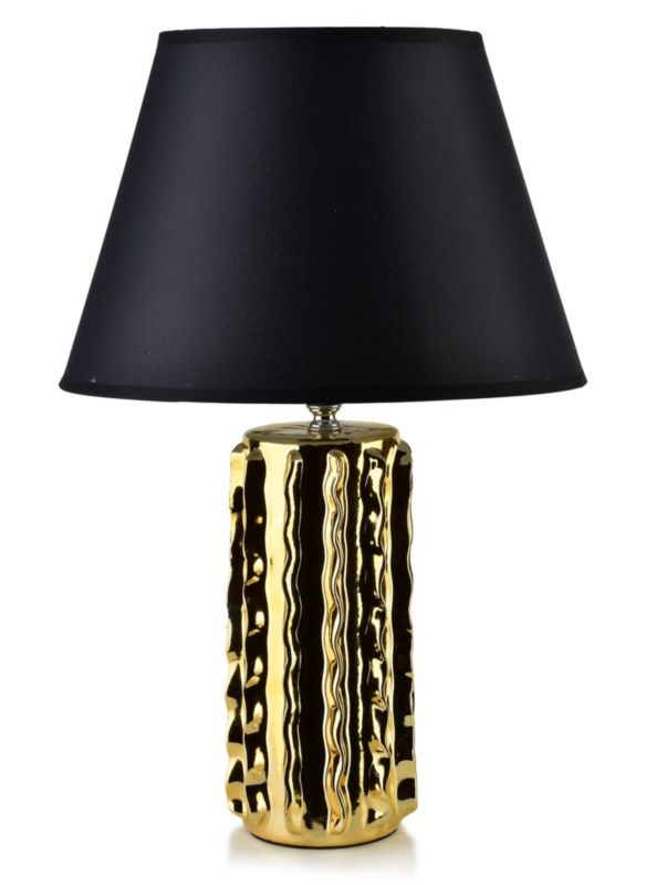 Lampa stołowa ceramiczna Mondex LETI 11,5x30x45cm szara 1szt