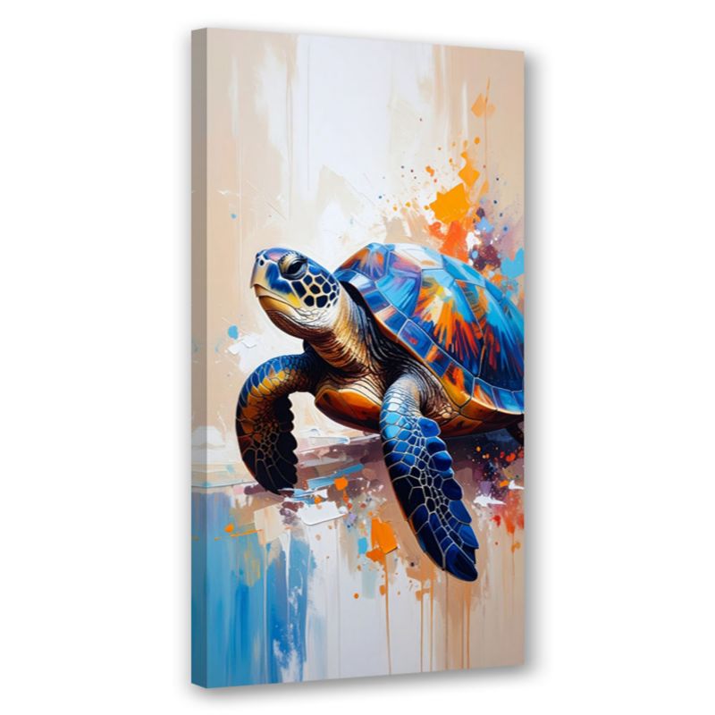 Obraz nowoczesny do kuchni salonu biura Feeby Żółw Gady Morze Ocean 50x100cm 1szt