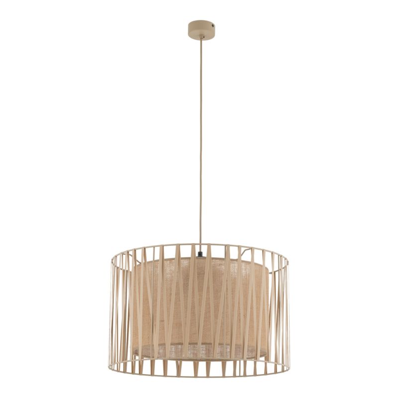 Lampa Wisząca Tk Lighting Harmony Sabia Juta beżowa 3Xe27 - 1szt.