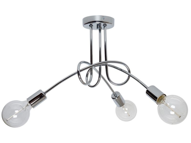 Lampa sufitowa wisząca Light Home LH Edison Chrom 3x E27 60W srebrny 1szt.