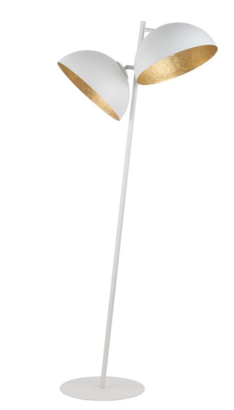 Lampa podłogowa stojąca Sigma Lighting Sfera biało-złota 2 x E27 x 20W wym: 156 x 60 x 35 cm - 1 szt.
