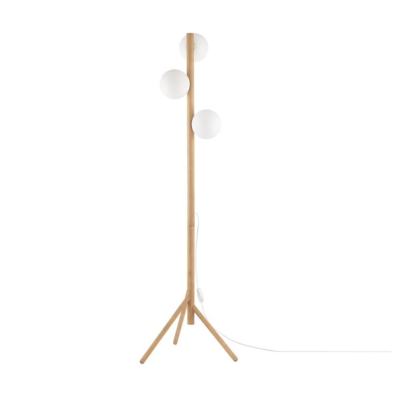 Lampa Podłogowa Tk-Lighting Estera Wood 3 - 1szt.