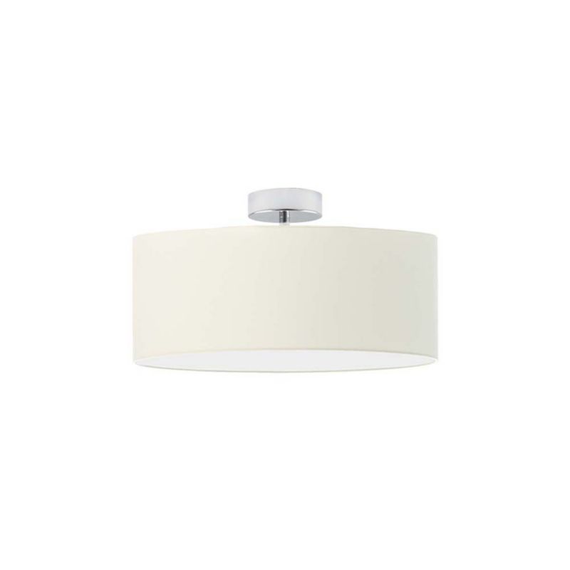 Lampa wisząca Volta Light Factory żyrandol plafon z abażurem stożek Chrom/Ecru BLUES 40cm 1szt.