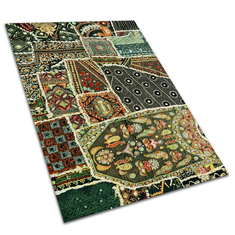 Dywan Na Zewnątrz Tulup 120x180 cm Wodoodporny, Lekki Turecki patchwork 1 szt.