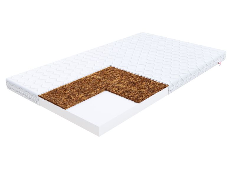 Materac piankowy FDM COCO 60x120 dla niemowląt z pianką poliuretanową i wkładem kokosowym 1 szt.