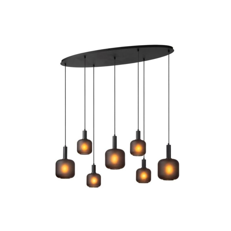 Lampa wisząca Lucide ELOISE czarna 7xE27x40W IP20 wym:150x150x50cm - 1 szt.