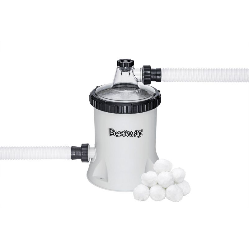 Pompa filtrująca Bestway do basenu 5678 l/h + kulki filtrujące 58870 1szt.