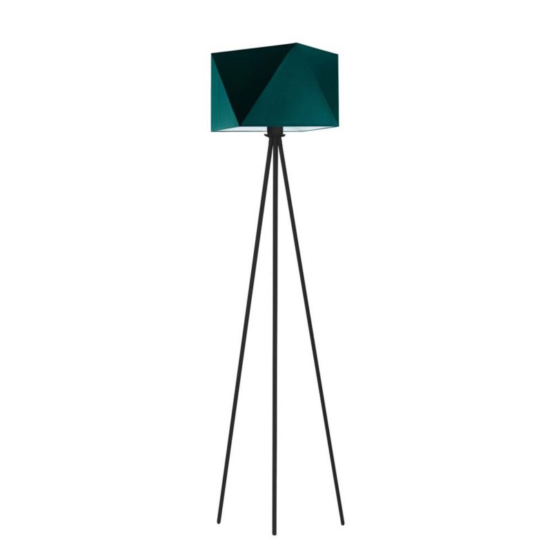 Lampa stojąca Volta Light Factory podłogowa trójnóg z abażurem buterlkowa zieleń diament JOLLY 1szt.