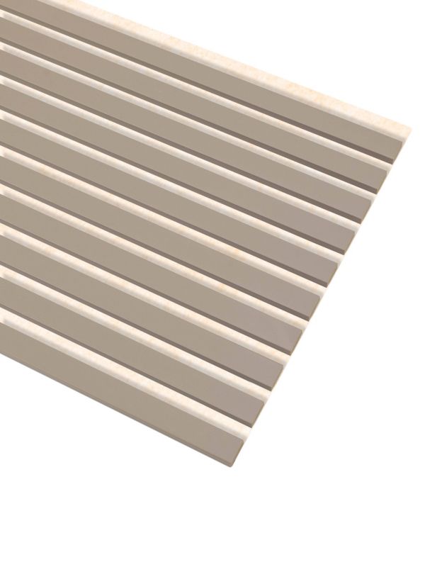 Lamele na Beżowym Filcu Ścienne SunWood 275x46cm Panele Dekoracyjne Piaskowy 1 szt.