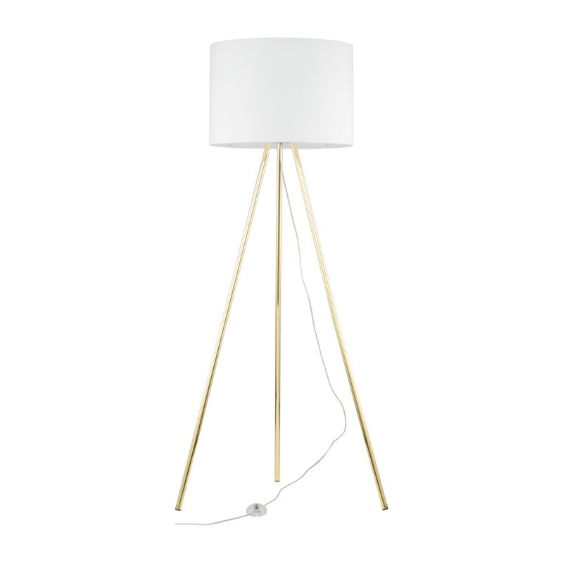 Lampa Podłogowa Tk-Lighting Umberto White Gold 1 - 1szt.