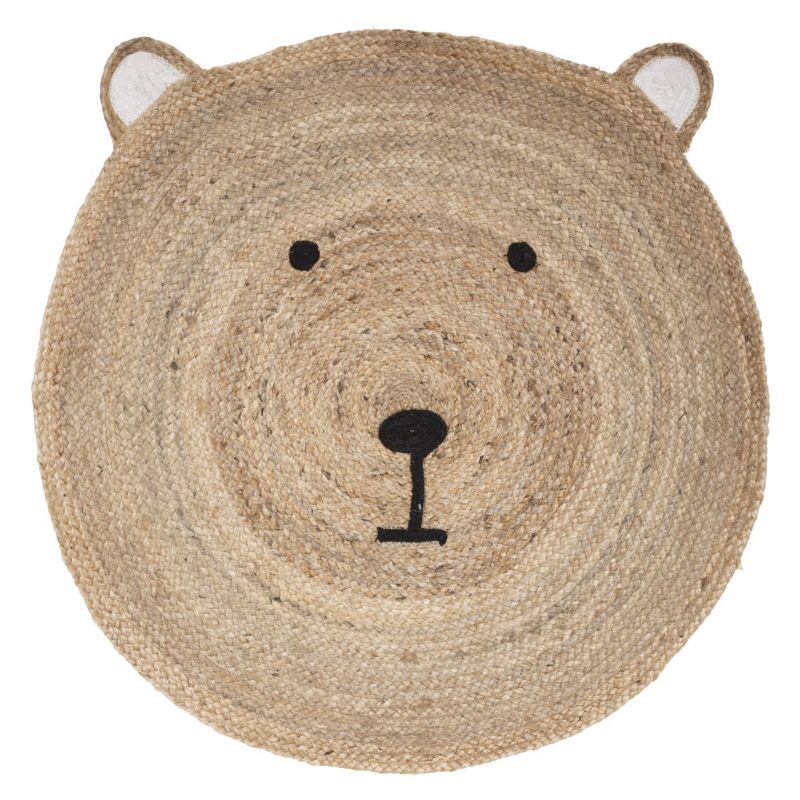 Dywan dziecięcy jutowy Atmosphera Bear boho beżowy 100 cm 1 szt.