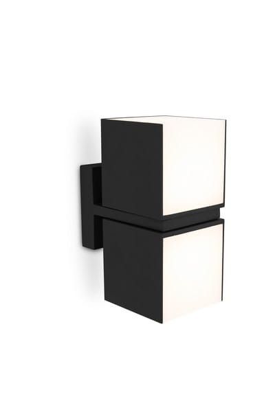 Kinkiet ścienny zewnętrzny Lutec Cuba czarny LED 23W 3000K 1000lm IP54 wym: 10 x 14,7 x 21,3 cm aluminium - 1 szt.