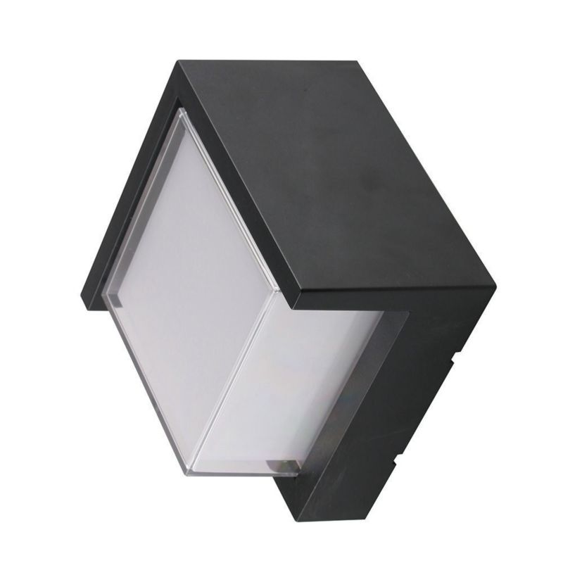 Kinkiet ścienny zewnętrzny V-TAC czarny LED 12W 3000K 1160lm IP65 wym: 16 x 16 x 10 cm tworzywo sztuczne - 1 szt.
